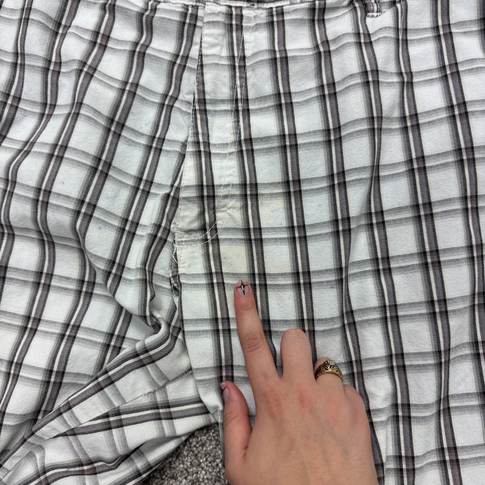 Dickies Cargo Shorts Mens 40 Gray Plaid Relaxed Pockets Workwear Casual Summer - Picture 7 of 13